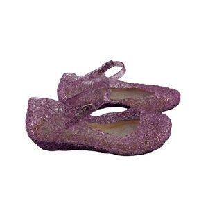 Purple Jelly Mary Jane Wedge Sandals Size 27 Girl’s